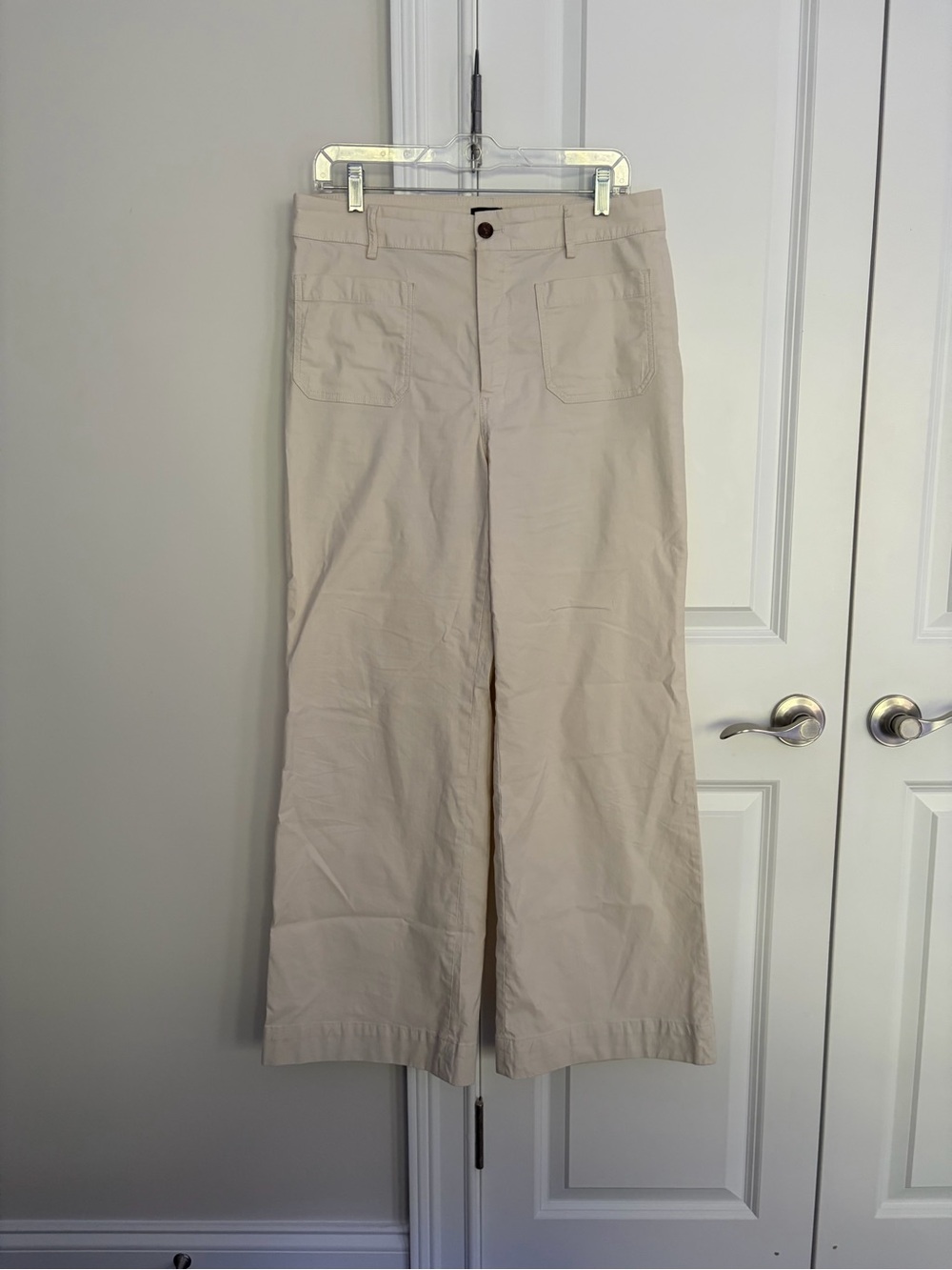 J. Crew Men's Wide-Leg Chinos in Light Tan
